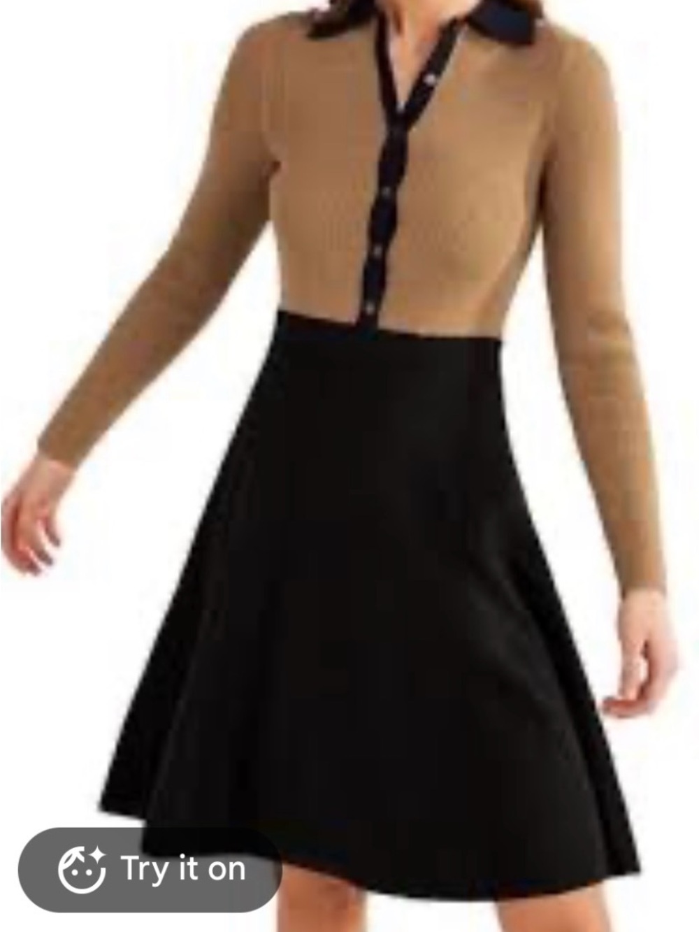 Boden Abigail Color Block Fit and Flare Knit Dress
